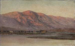 RODRIGUEZ Alfred C 1862-1890,Sunset on the Mountains,Clars Auction Gallery US 2013-04-14