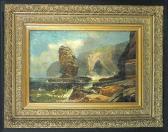 ROE Clarence Henry 1850-1909,A Rocky Coastal Scene with a Sea Stack,Bonhams GB 2005-05-15
