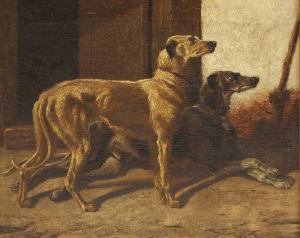 ROE Robert Henry 1793-1880,Bloodhounds; Deerhounds a pair,Sworders GB 2020-10-06