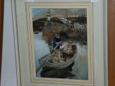 ROE William 1800-1860,At the Harbour Mouth, line fishing from the ,Bamfords Auctioneers and Valuers 2005-12-07