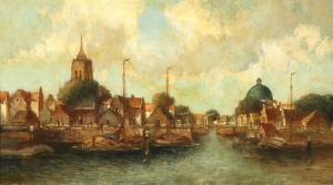 Roelandse Johannes Cornelis 1888-1978,Stadtansicht von Amsterdam,Walldorf DE 2018-10-27