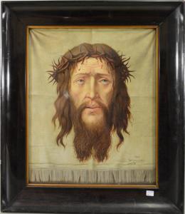 Roelandt J,Tête de Christ,1909,Rops BE 2016-09-04