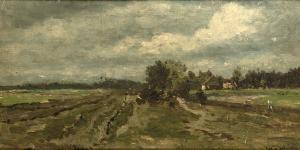 ROELOFS Willem 1822-1897,A polder landscape with a farmhouse beyond,Christie's GB 2010-11-17