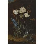 ROEPEL Coenraet 1678-1748,STILL LIFE WITH TULIPS AND HYACINTH,1715,Sotheby's GB 2011-04-14