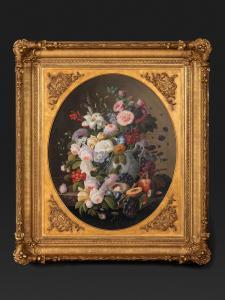 ROESEN Severin 1816-1872,Floral Still Life,1870,Hindman US 2023-10-04