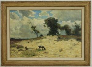 ROESSINGH Louis Albert 1873-1951,Heidelandschap met geiten op een zandheuvel,Venduehuis 2018-02-21