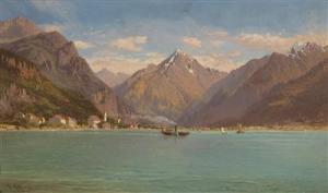 ROFFIAEN Jean François Xavier 1820-1898,View of Flüelen on Lake Lucerne,Palais Dorotheum 2011-10-11