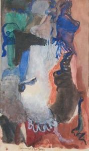 ROGER Suzanne 1899-1986,Composition abstraite,Joron-Derem FR 2017-06-23