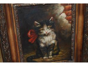 ROGERS D,kitten with a red bow,Lawrences of Bletchingley GB 2009-04-21
