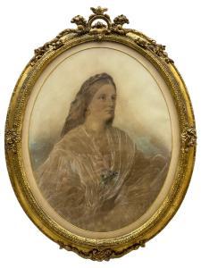 ROGERS J.M.,Half Length Portrait of a Young Lady,David Duggleby Limited GB 2023-04-22