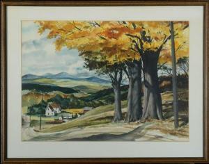 ROGERS John 1906-1985,Farm in the Valley,Barridoff Auctions US 2020-10-17
