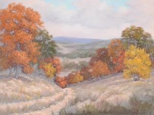 ROGERS LOVE VIVIAN 1908-1982,Texas Landscape in Fall,Simpson Galleries US 2013-09-28