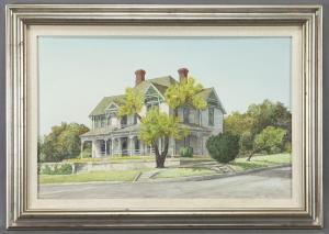 ROGERS Mondel 1900-1900,Green and White Corner House,Dallas Auction US 2013-02-20