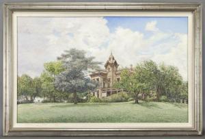 ROGERS Mondel 1900-1900,Victorian House Nestled Behind,Dallas Auction US 2013-02-20