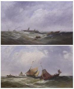 ROGERS W.P,Seascapes with Fishing Boats and Figures,Keys GB 2011-06-10