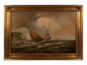 ROGERS William P 1848-1872,Ships at Sea,Hindman US 2022-02-04