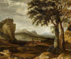 ROGHMAN Roeland 1597-1686,Mountainous Landscape with Meadows and Pastures,1672,Lempertz 2015-11-14