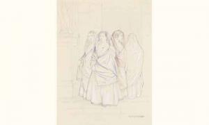 ROGIER Camille 1810-1896,Groupe de femmes.,Gros-Delettrez FR 2002-06-24