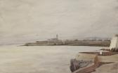ROGUIN Louis 1813-1901,Vue du Port d'Alger,Ader FR 2014-11-14