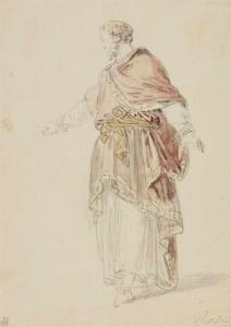 ROHDE Carl I 1806-1873,Studie zu einem antiken Priester,Lempertz DE 2018-11-17