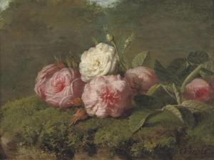 ROHDE Carl II 1840-1891,Pink and white roses,Christie's GB 2009-06-30