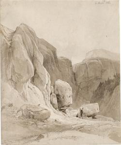 ROHDE Frederik Niels M 1816-1886,Felsige Landschaft auf Bornholm,Galerie Bassenge DE 2023-12-01