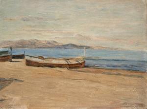 ROHDE Johan Gudmann 1856-1935,Vue de la plage de Terra,1904,Artcurial | Briest - Poulain - F. Tajan 2019-04-16