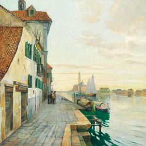 ROHDE Johan 1856-1935,View from Venice,1910,Bruun Rasmussen DK 2015-06-02