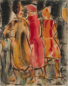 ROHLFS Christian,Drei Frauen auf der Straße (Three women on the str,1922,Sotheby's 2024-03-20