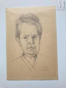ROHNER Georges 1913-2000,Portrait de femme,Millon & Associés FR 2024-02-08