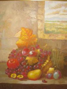 ROLAND G,Fruit Basket with Champagne Flute,1996,Bonhams & Goodman AU 2008-03-02