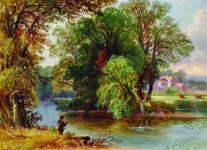 ROLFE Alexander Frederick 1814-1875,A Tranquil River Landscape,John Nicholson GB 2016-10-12