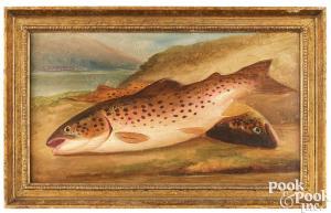 ROLFE Henry Leonidas 1823-1881,portrait of fish,1875,Pook & Pook US 2024-01-18