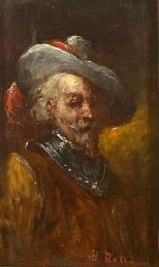 ROLLAND Henri,Portrait de mousquetaire.,Saint Germain en Laye encheres-F. Laurent 2023-02-25