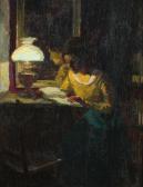 ROLLER AUGUST 1881-1964,GIRL READING BY MIRROR,Sloans & Kenyon US 2012-02-24