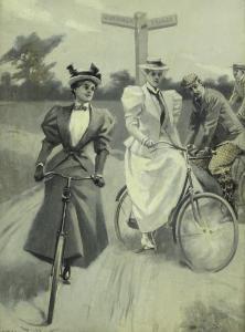 ROLLER George Conrad 1858-1941,lady cyclists,Burstow and Hewett GB 2018-02-22