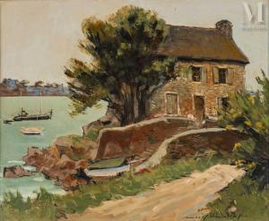 Rollet Louis 1895-1988,Hameau en Bretagne,Millon & Associés FR 2024-04-04