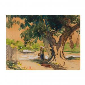Rollet Louis 1895-1988,Paysan sous l'arbre,Cornette de Saint Cyr FR 2023-12-19