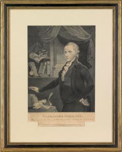 ROLLINSON William 1762-1842,Rare engraving of Alexander Hamilton,Pook & Pook US 2008-04-18