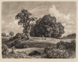 ROLOFF ALFRED 1879-1951,Sommerliche Landschaft mit malerischer Baumgruppe,Zeller DE 2020-04-07