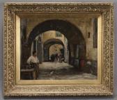 ROLSHOVEN Julius C 1858-1930,Untitled (European street scene),Dallas Auction US 2019-05-08