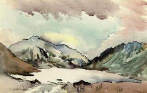 ROLT David 1915-1985,A mountainous lake landscape,Christie's GB 2010-10-05
