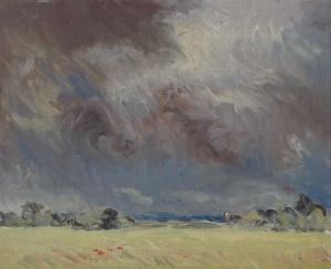 ROLT David 1915-1985,Berkshire clouds,1956,Burstow and Hewett GB 2019-11-13