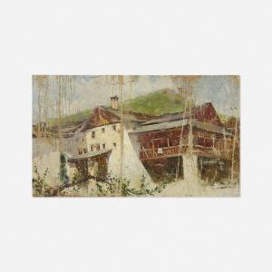 ROMAÑACH Leopoldo 1862-1951,Untitled (house),Rago Arts and Auction Center US 2021-12-08