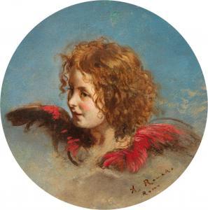 ROMAKO Anton 1832-1899,WINGED ANGEL HEAD,im Kinsky Auktionshaus AT 2023-06-20