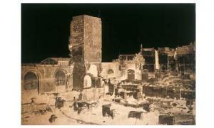 ROMAN Dominique 1824-1911,arles, théâtre romain, la tour de roland, vue inté,1855,Tajan 2003-10-10