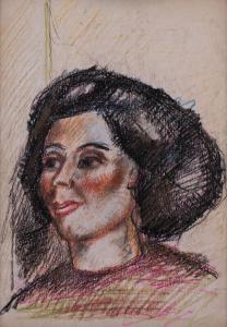 Roman Gyorgy 1903-1981,Portrait of a Woman,Pinter HU 2021-10-26