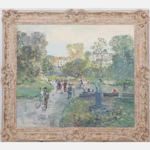 ROMAN Tadeusz 1906-1983,Park Scene,Gray's Auctioneers US 2017-12-13