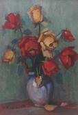 Romanaţi Gheorghe Teodorescu 1891-1980,Roses,1977,Alis Auction RO 2010-10-05