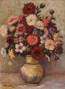 Romanaţi Gheorghe Teodorescu 1891-1980,Summer Flowers,1967,Artmark RO 2023-07-12